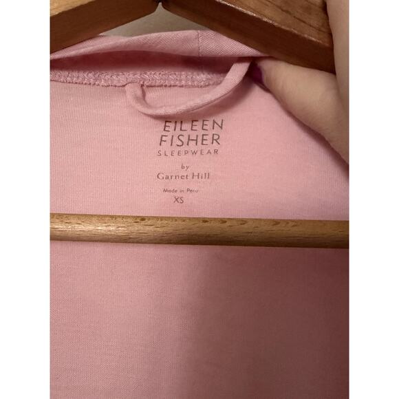 Eileen Fisher Sleepwear Garnet Hill Organic Pima Cotton Robe Nightgown Set READ - Picture 6 of 11